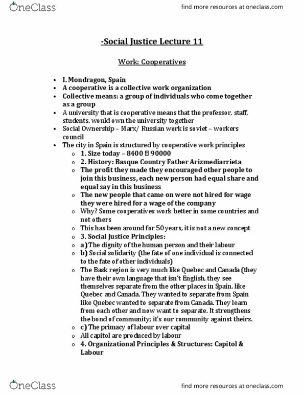 SJST 1000 Lecture Notes - Lecture 11: Geopolitics, Industrial Unionism, Neoliberalism thumbnail