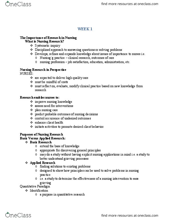 NUR 80A/B Lecture Notes - Lecture 1: Medline, Grand Theory, Sampling Bias thumbnail