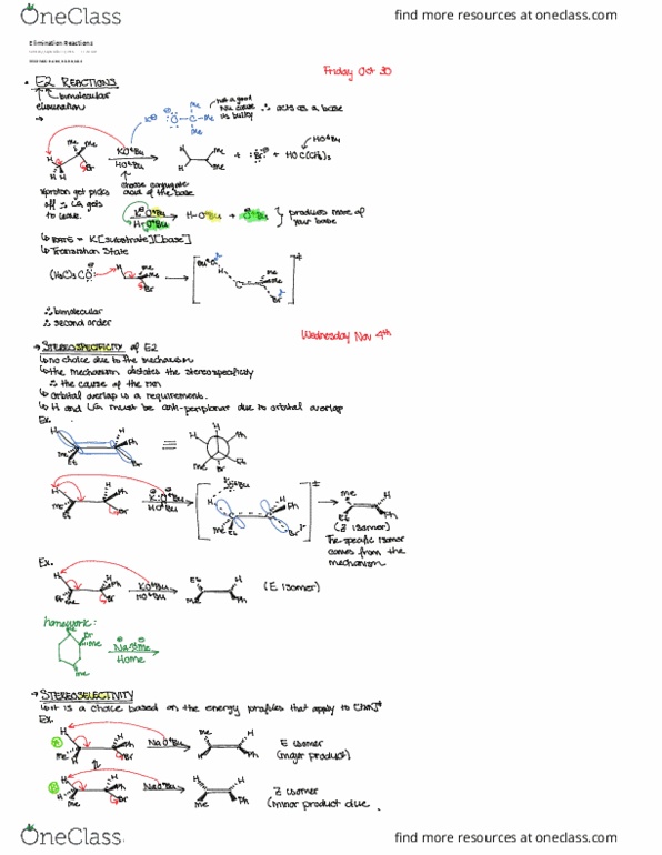 CHEM 2401 Lecture 5: Elimination Reactions (S4) thumbnail