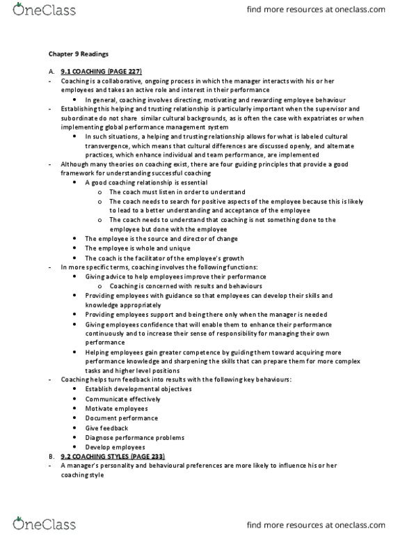 BUS 482 Chapter Notes - Chapter 9: Trait Theory, Job Performance, Negative Feedback thumbnail