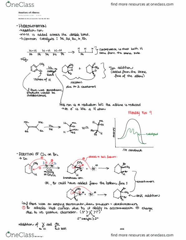 CHEM 2401 Lecture 6: Reactions of Alkenes (S4) thumbnail