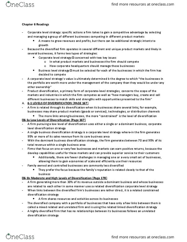 BUS 478 Chapter Notes - Chapter 6: Capital Market, Corporate Tax, Cash Flow thumbnail