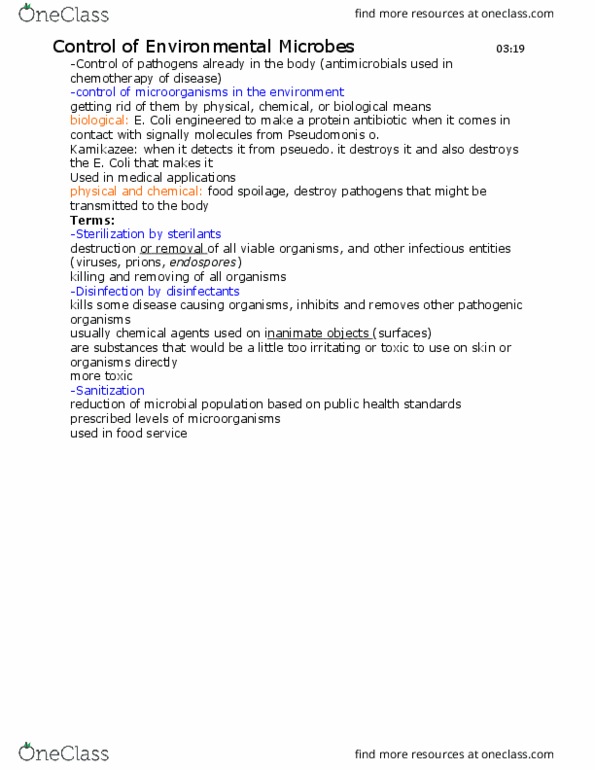 BISC300 Lecture Notes - Lecture 1: Silver Nitrate, Glutaraldehyde, Acne Vulgaris thumbnail