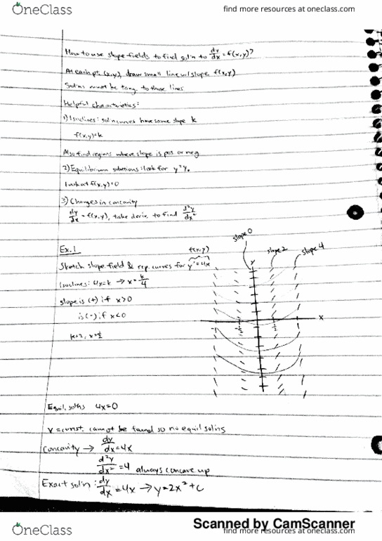 MATH 244 Lecture 2: Slope Fields thumbnail