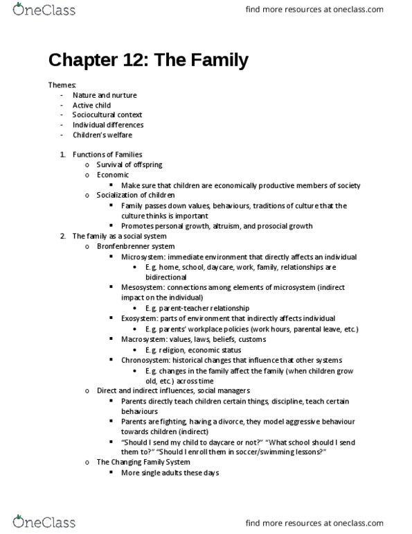 PSY302 Lecture Notes - Lecture 8: Child Custody, Anger Management, Social Class thumbnail