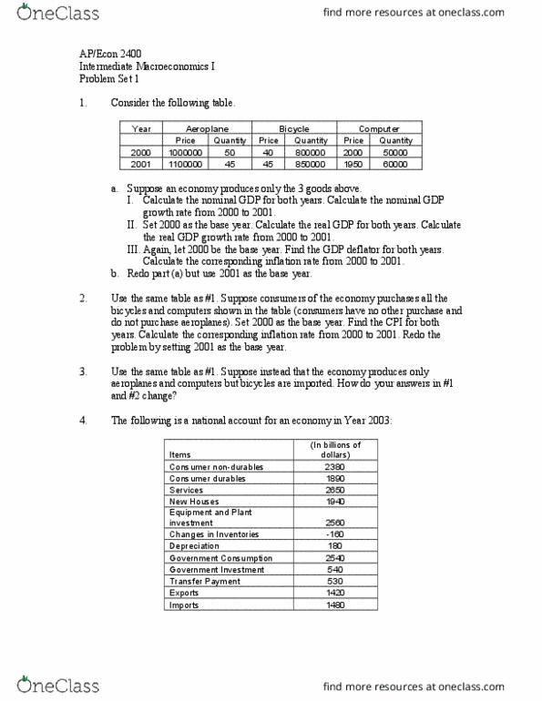 ECON 2400 Lecture Notes - Lecture 1: Durable Good, List Of Countries By Real Gdp Growth Rate, Gdp Deflator thumbnail