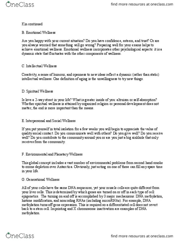 BPK 140 Lecture Notes - Lecture 2: Ozone Depletion, Homicide, Epigenetics thumbnail