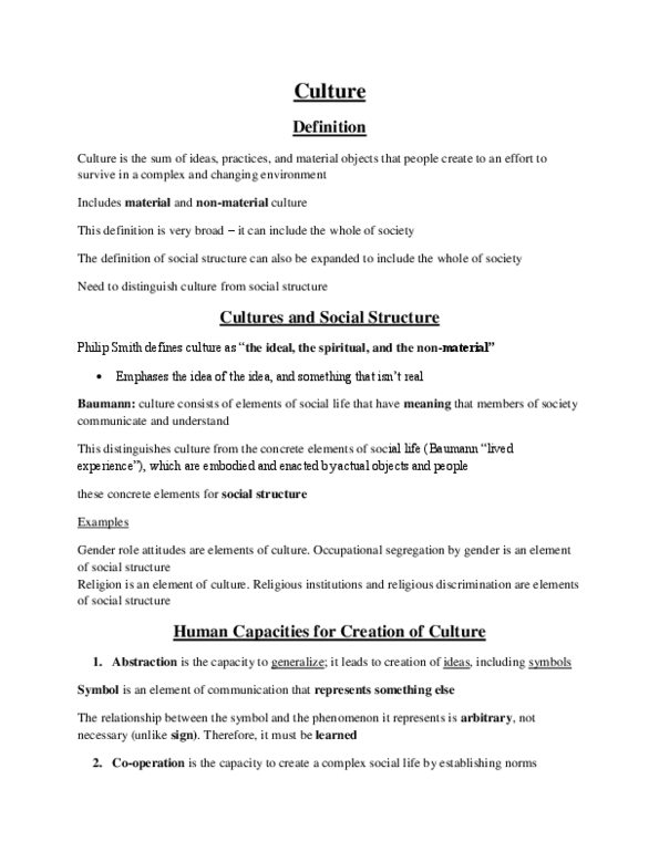 SOCA01H3 Lecture Notes - Lecture 4: Determinism, Dominant Ideology, Status Quo thumbnail