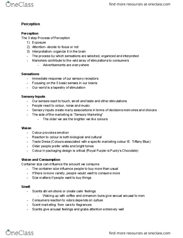 MARK 3200 Lecture Notes - Lecture 2: Psychophysics thumbnail