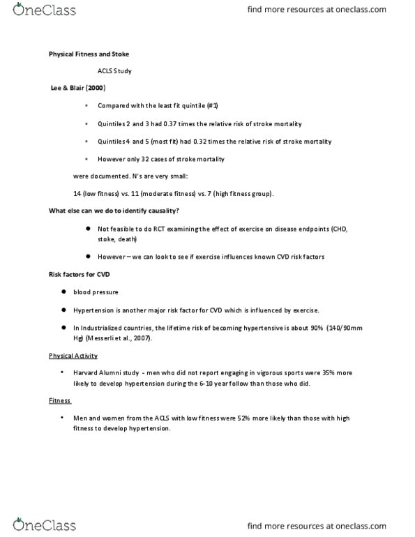 EHS 260 Lecture Notes - Lecture 29: Iqvia, Relative Risk, Blood Pressure thumbnail