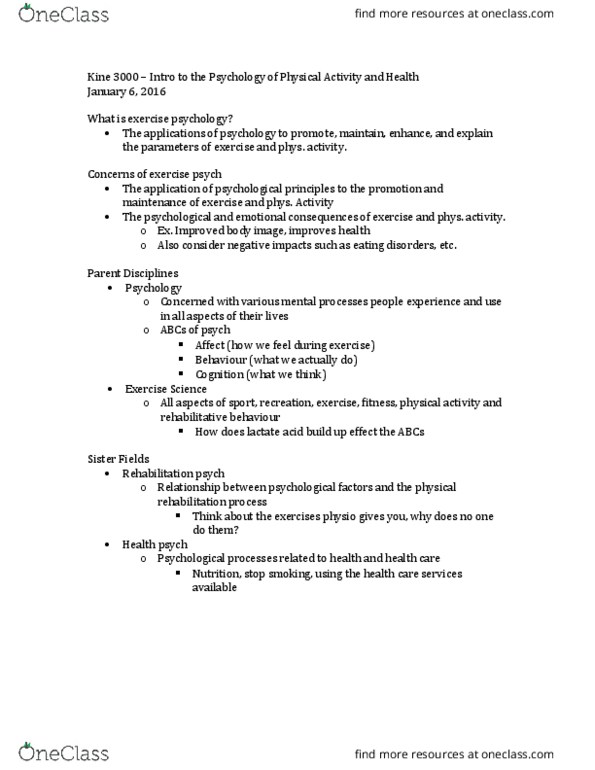 KINE 2050 Lecture Notes - Lecture 2: Microsoft Powerpoint, Psych, Exercise Prescription thumbnail