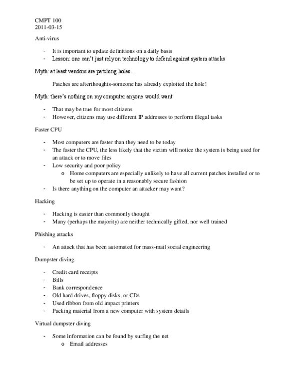 CMPT 100 Lecture Notes - Keystroke Logging, File Sharing, Wi-Fi thumbnail