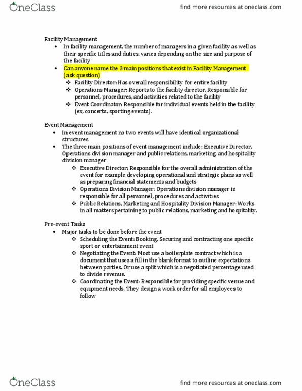 SPMA 1P91 Lecture Notes - Lecture 9: Facility Management, Standard Form Contract, Financial Statement thumbnail