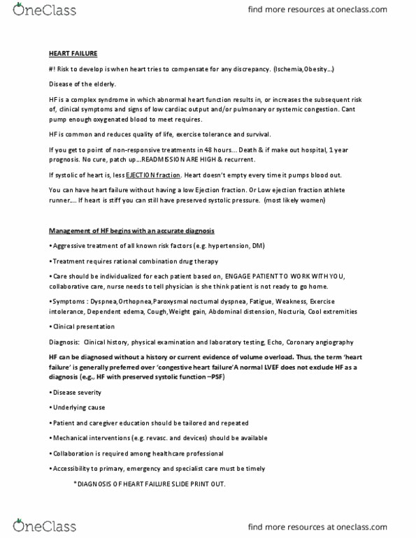 NUR1 320 Lecture Notes - Lecture 2: Atrial Fibrillation, Myocarditis, Congenital Heart Defect thumbnail