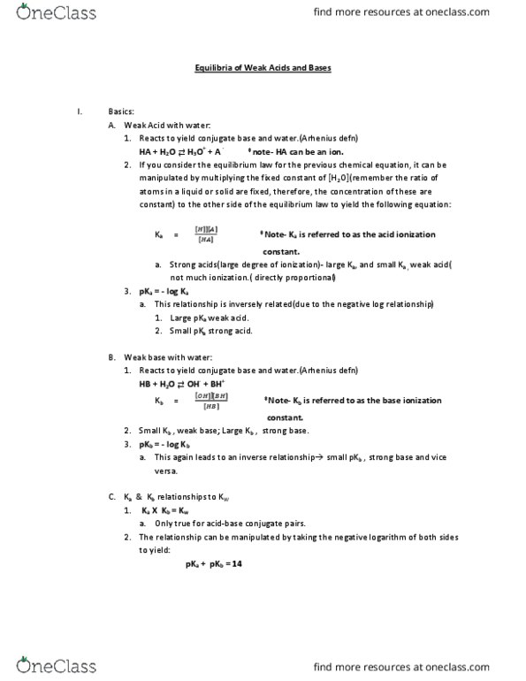 CHEM 1040 Lecture Notes - Lecture 12: Formaldehyde, Equivalence Point, Chemical Equation thumbnail