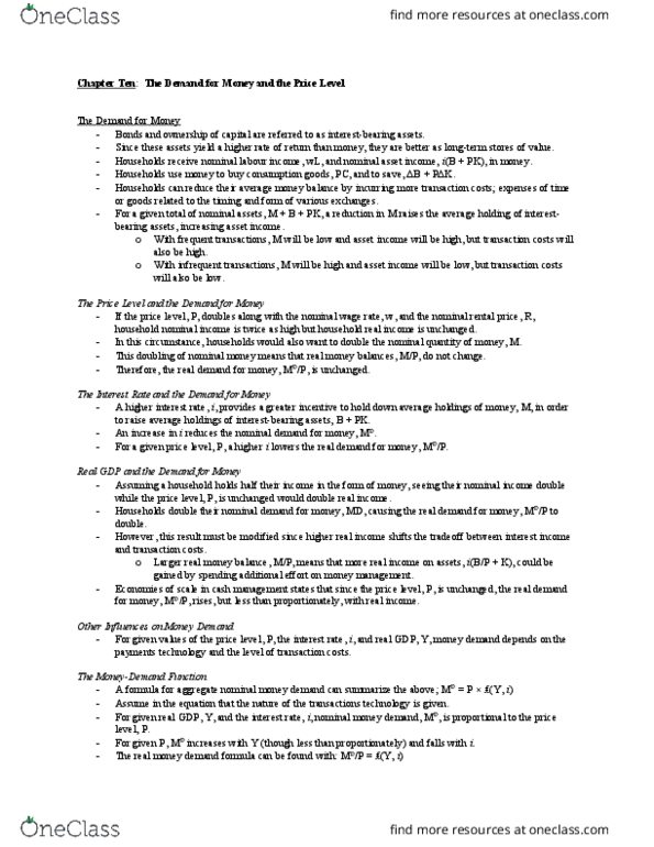 ECON302 Lecture Notes - Lecture 14: General Equilibrium Theory thumbnail