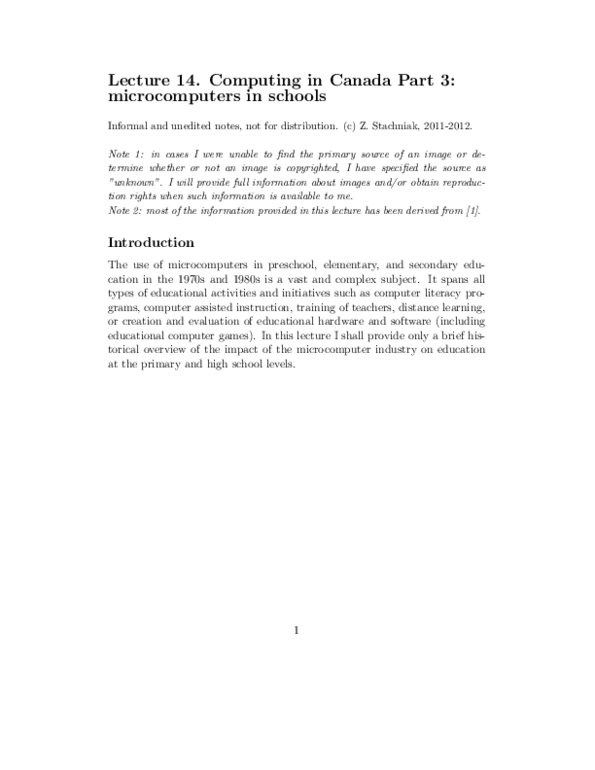 NATS 1700 Lecture Notes - Naturschutzbund Deutschland, Blackberry Limited, Acorn Computers thumbnail