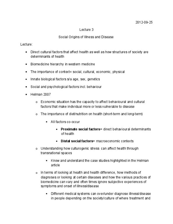 HLTC05H3 Lecture Notes - Wses, Cortisol, Warren Buffett thumbnail