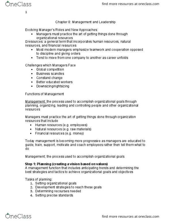 COMMERCE 1E03 Lecture Notes - Lecture 8: Swot Analysis, Bound 2, Knowledge Management thumbnail