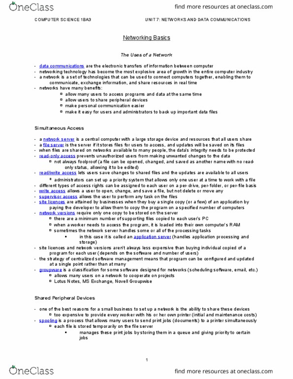 COMMERCE 1BA3 Chapter Notes - Chapter 7: Videotelephony, High-Bit-Rate Digital Subscriber Line, The Core Pocket Media Player thumbnail