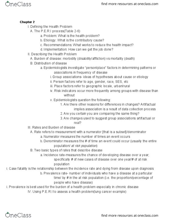 PUBH 1101 Lecture Notes - Lecture 2: Chronic Obstructive Pulmonary Disease, Cohort Study, Laryngeal Cancer thumbnail