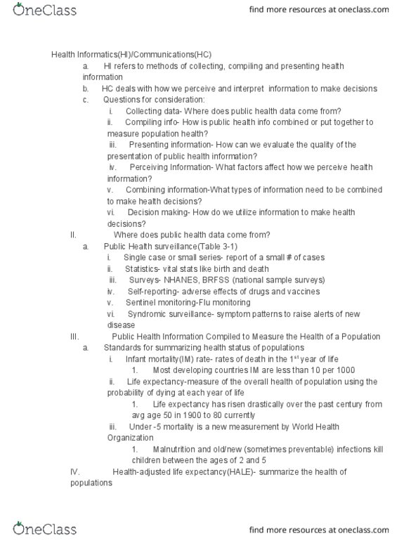 PUBH 1101 Lecture Notes - Lecture 3: Decision Analysis, Health Professional, World Health Organization thumbnail