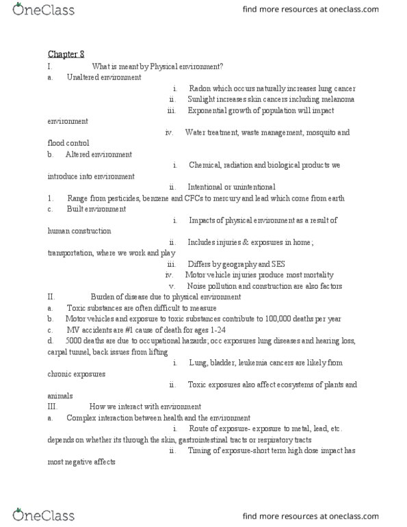 PUBH 1101 Lecture Notes - Lecture 8: Exponential Growth, Melanoma, Water Treatment thumbnail