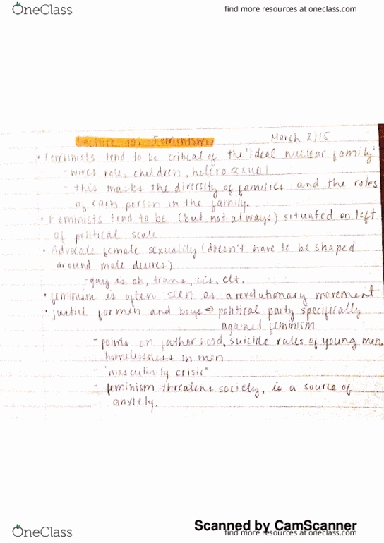 POL S101 Lecture Notes - Lecture 10: Anaplastic Lymphoma Kinase thumbnail