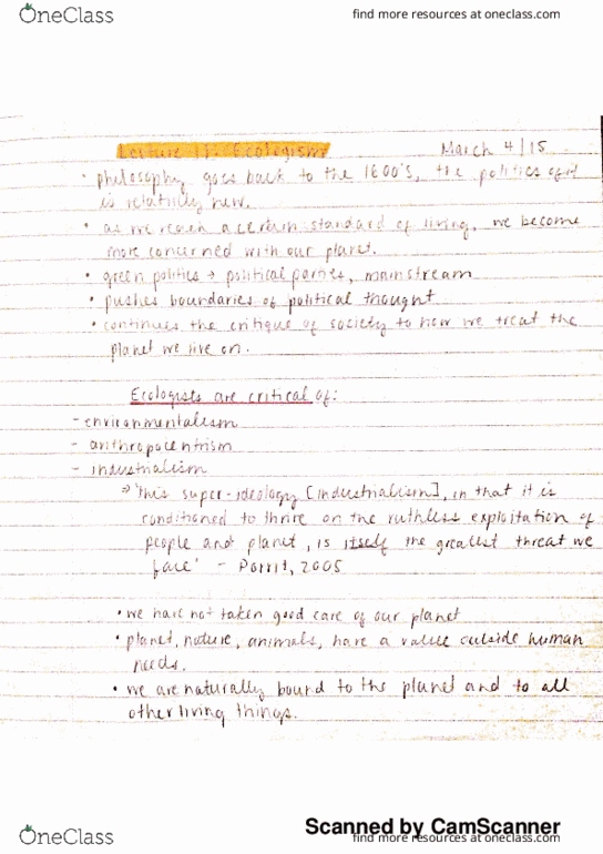 POL S101 Lecture Notes - Lecture 11: Arkan, Inta, Dill thumbnail