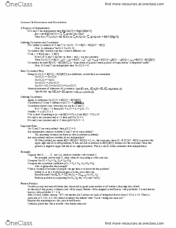 18.44 Lecture Notes - Lecture 24: Covariance, Riven, Tigger thumbnail