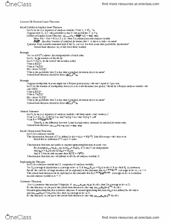 18.44 Lecture Notes - Lecture 28: Random Variable, Standard Deviation, Eth thumbnail