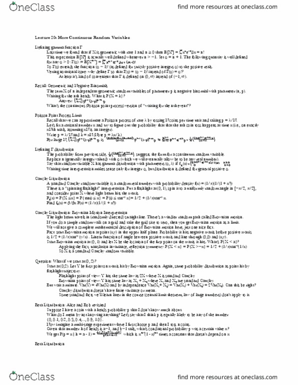 18.44 Lecture Notes - Lecture 20: Random Variable, Districts Of British India thumbnail