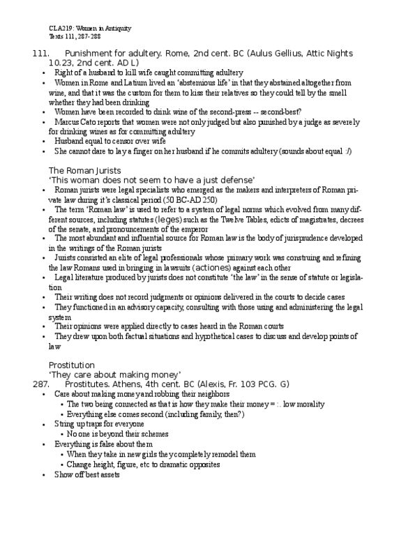 CLA219H1 Chapter Notes -Hypereides, Thespiae, Hetaira thumbnail