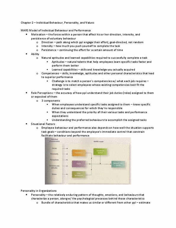 BUS 272 Chapter Notes - Chapter 4: Distributive Justice, Job Satisfaction, Individual And Group Rights thumbnail