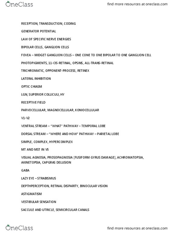 PSYC 4640 Lecture Notes - Lecture 2: Capgras Delusion, Neuropeptide Y, Transcutaneous Electrical Nerve Stimulation thumbnail