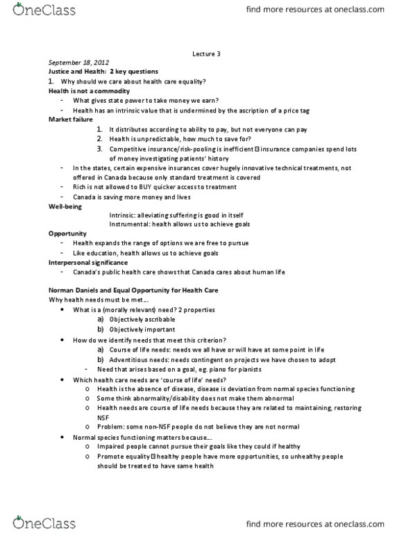 PHIL 2408 Lecture Notes - Lecture 3: Market Failure thumbnail