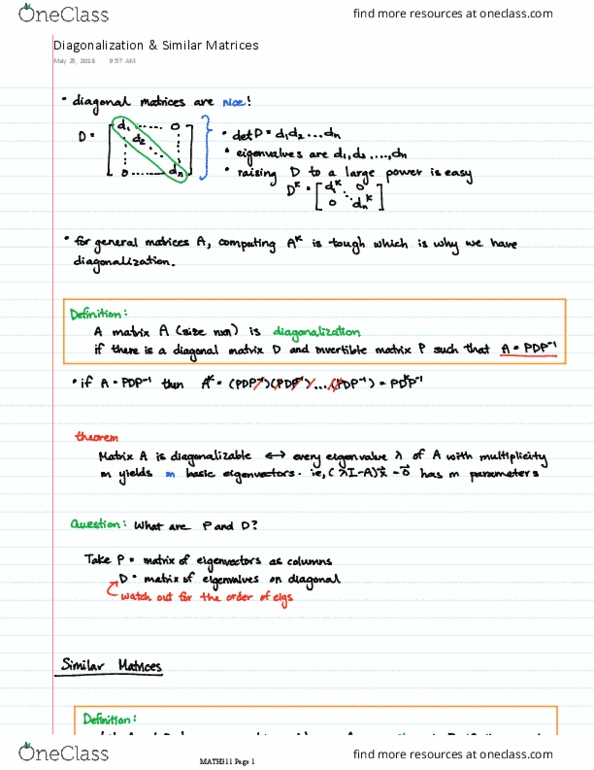 MATH 311 Lecture Notes - Lecture 7: Eigenvalues And Eigenvectors, Frot thumbnail