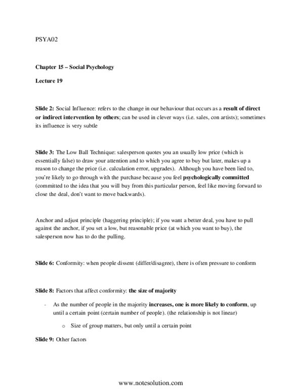 PSYA02H3 Lecture Notes - Group Cohesiveness, Heterosexism, Implicit Attitude thumbnail