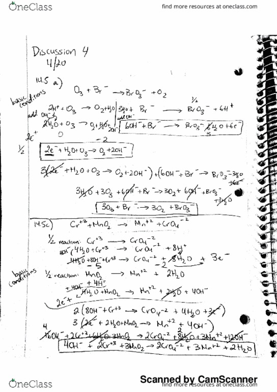 CHEM 14B Lecture Notes - Lecture 13: Rate Equation, Hypobromous Acid thumbnail