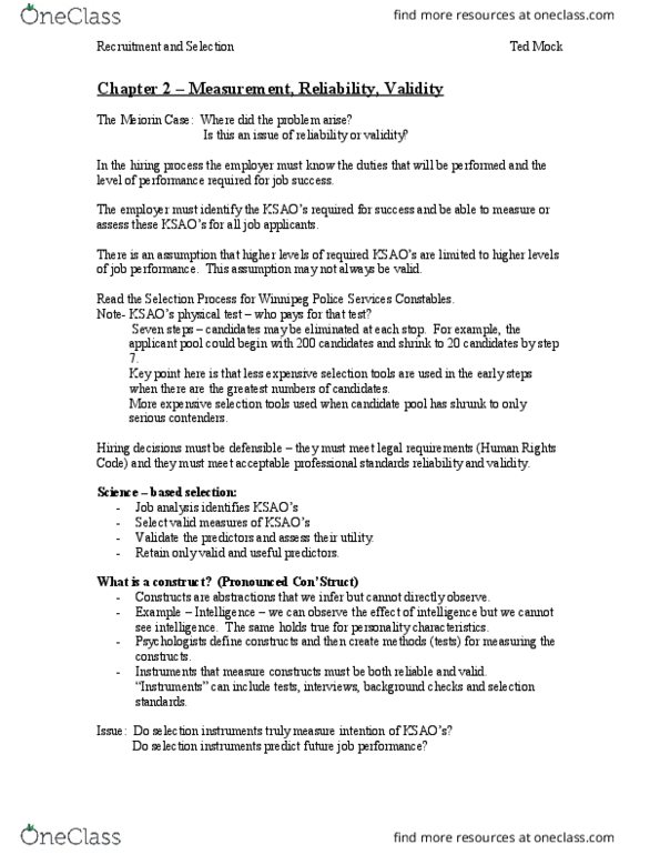 RSM361H1 Lecture Notes - Lecture 2: Standard Deviation, Sampling Error, Linear Regression thumbnail