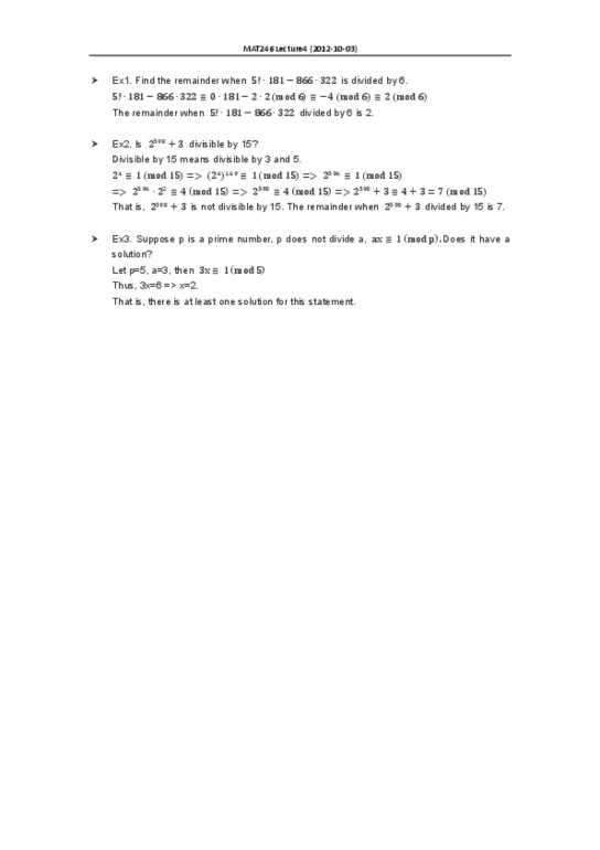 MAT246H1 Lecture Notes - Composite Number, Natural Number, Prime Number thumbnail