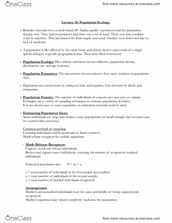 BIOL-UA 12 Lecture Notes - Lecture 16: Genetic Drift, Semelparity And Iteroparity, Demographic Transition thumbnail