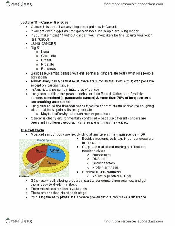 BIOL 202 Lecture Notes - Lecture 14: Brca Mutation, Cell Fusion, Emor thumbnail