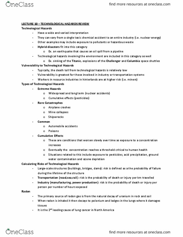 Geography 2152F/G Lecture Notes - Lecture 9: Iceberg, Walkerton, Ontario, Weather Radar thumbnail