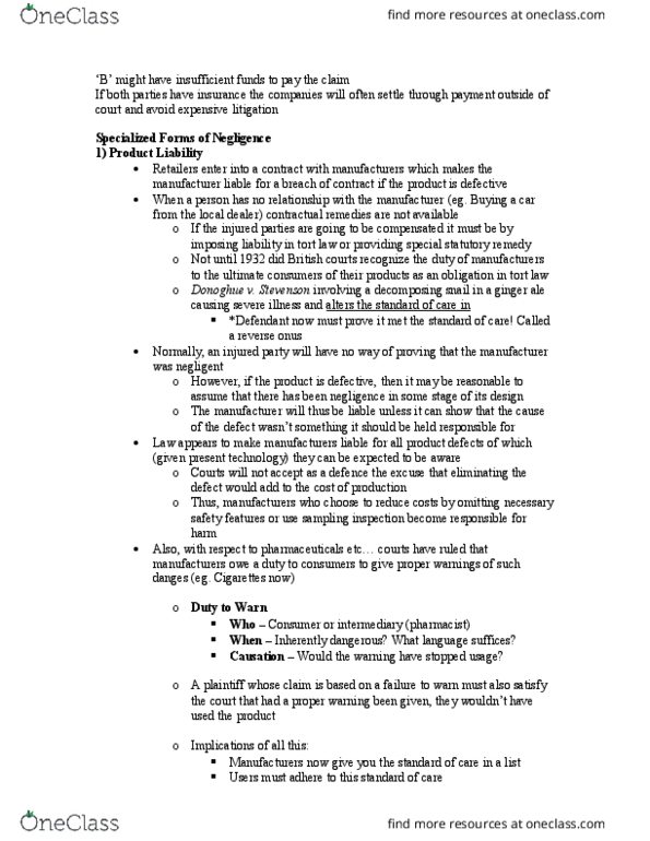 BU231 Lecture Notes - Lecture 4: Ginger Ale, Reverse Onus thumbnail