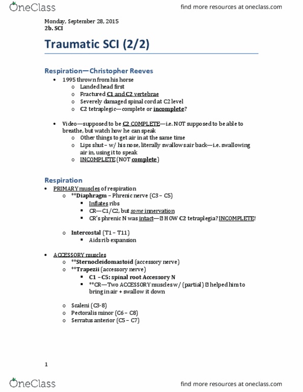 Rehabilitation Sciences 3060A/B Lecture Notes - Lecture 4: Pressure Ulcer, Ischium, Warning Sign thumbnail