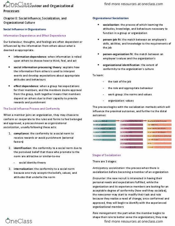 COMMERCE 1BA3 Chapter Notes - Chapter 8: Role Conflict, Equa, Organizational Commitment thumbnail