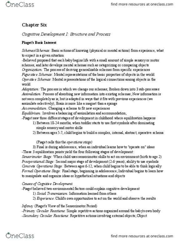 PSYC 2230 Chapter Notes - Chapter 6: Deductive Reasoning, Crossmodal, Mnemonic thumbnail