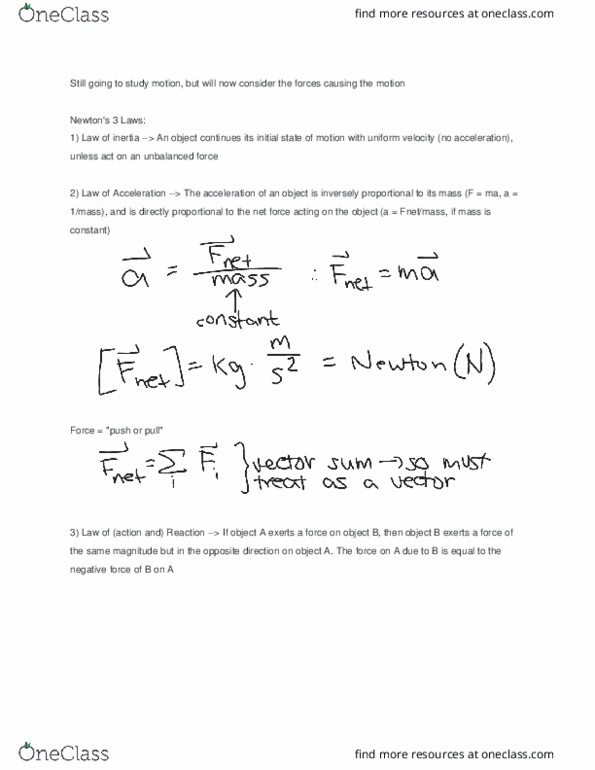 PHYS 101 Lecture Notes - Lecture 8: Koln, Grand Unified Theory, Electromagnetism thumbnail
