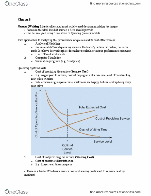 COMMERCE 3QA3 Chapter Notes - Chapter 9: Exponential Distribution, Poisson Distribution, Standard Deviation thumbnail